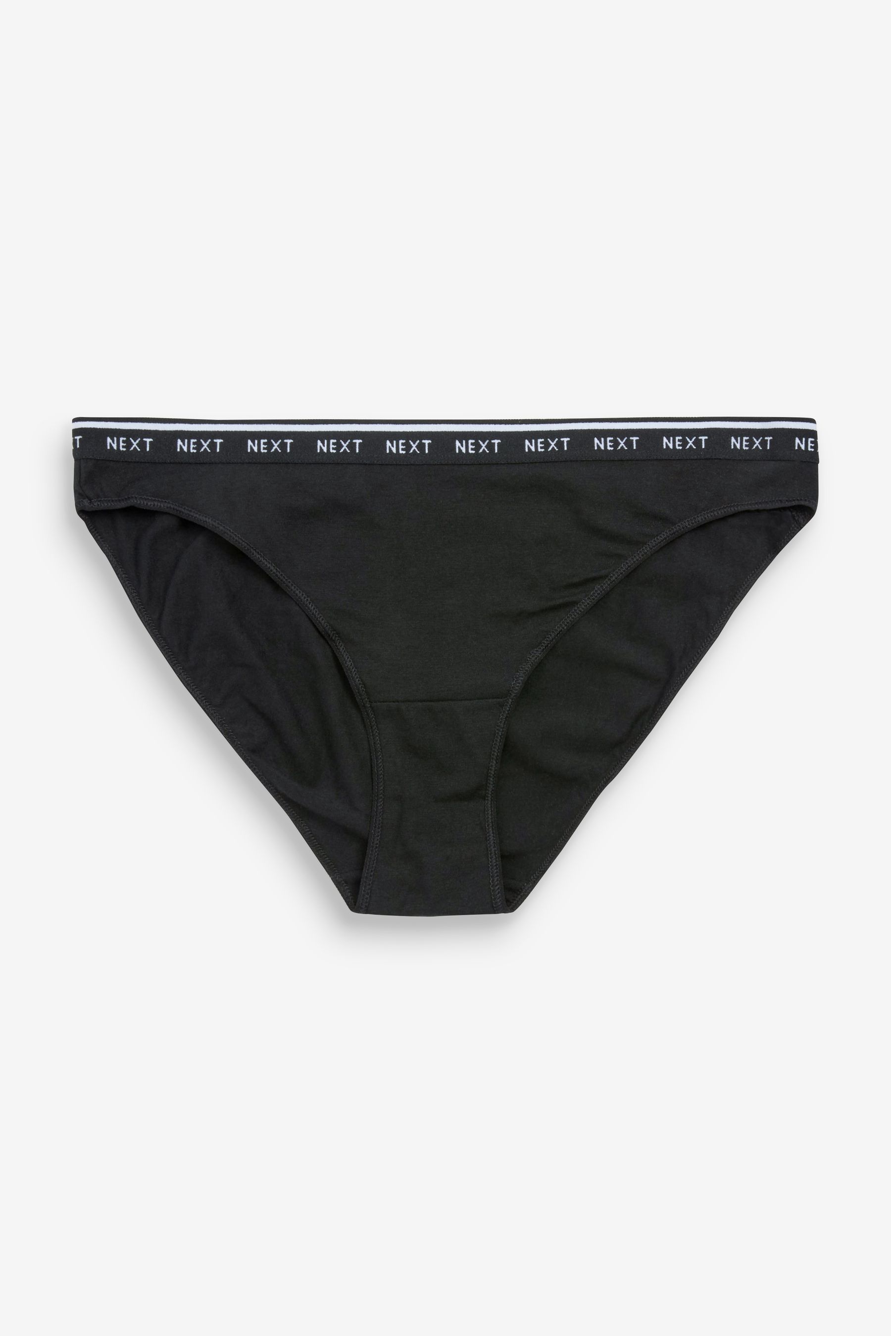 Cotton Rich Logo Knickers 4 Pack High Leg