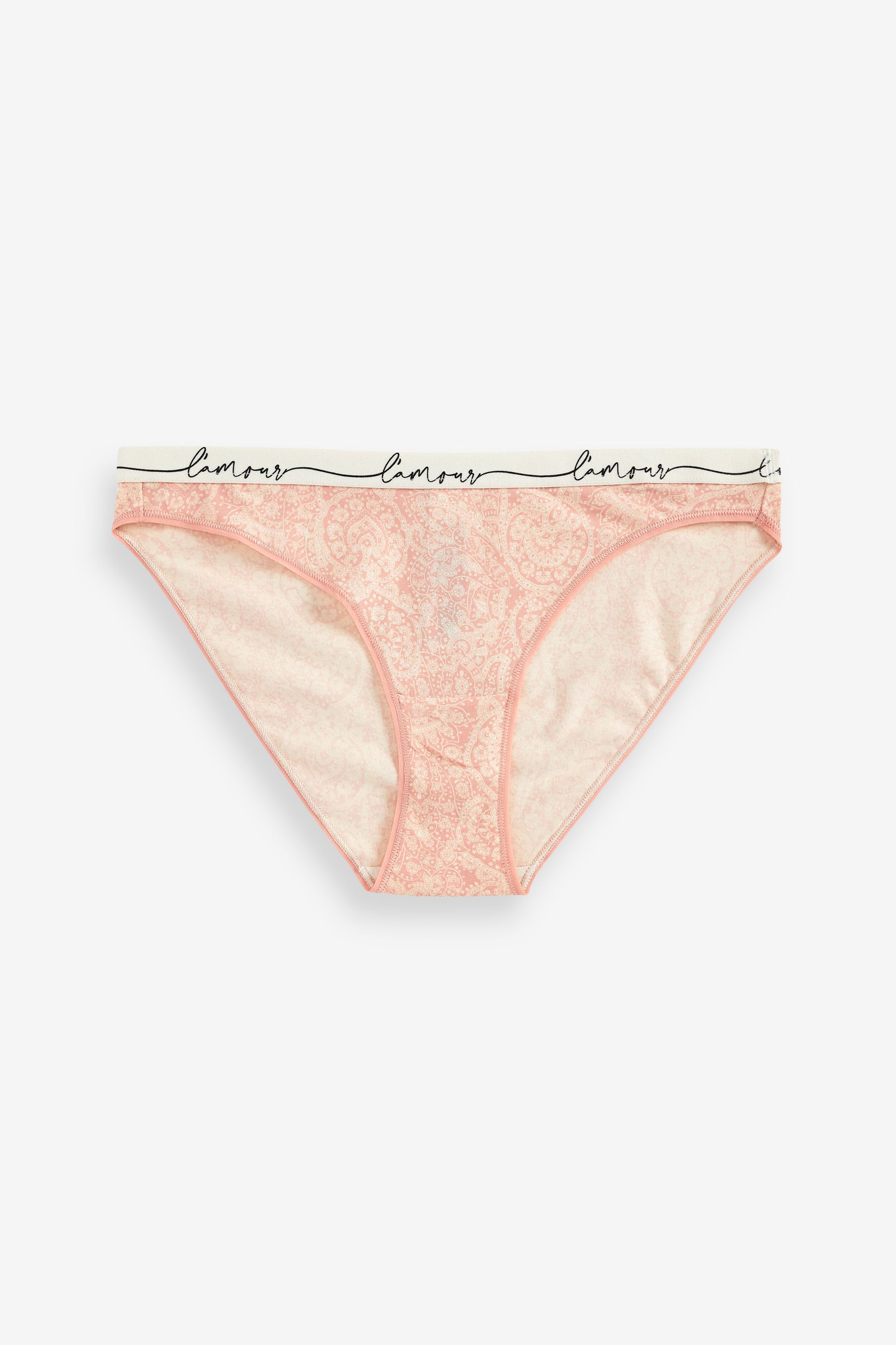 Cotton Rich Logo Knickers 4 Pack High Leg