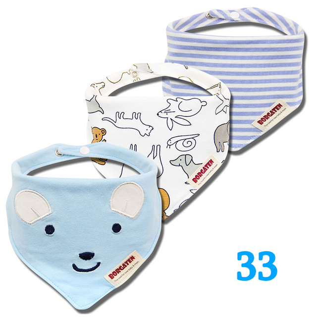 3pcs Organic Cotton Baby Gauze Scarf Burp Cloth Bandana Bibs Newborn Baby Boy Infant Girl Toddler Winter Scarf Waterproof Bib