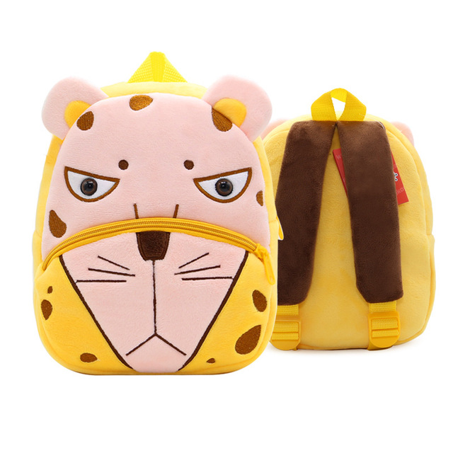 Fashion Children's School Bags 3D Cartoon Print Plush Kids Backpack Kindergarten Boys and Girls School Bags Mini Backpack Book Bag