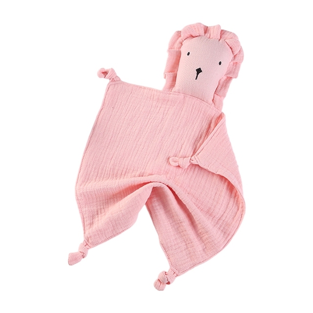 Baby Soother Appease Towel Bib Soft Animal Cats Doll Teether Infant Comfort Sleeping Nursing Cuddling Blanket Toys Shower