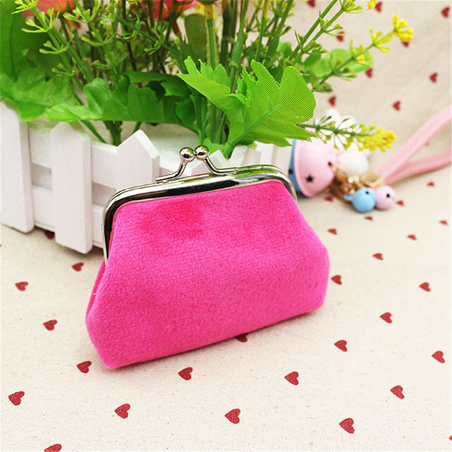 PU Leather Pocket Money Wallet Buckle Coin Purse Candy Color Card Holder Simple Double Layer Small Wallet Gift for Women Girls