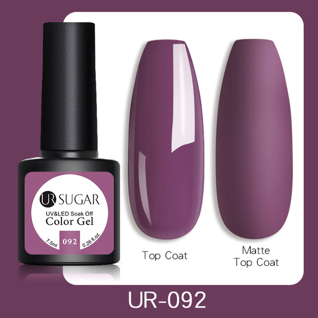 ur sugar 7.5ml gel nail polish nail color soak off uv gel varnish semi permanent uv gel nail art varnish base top coat