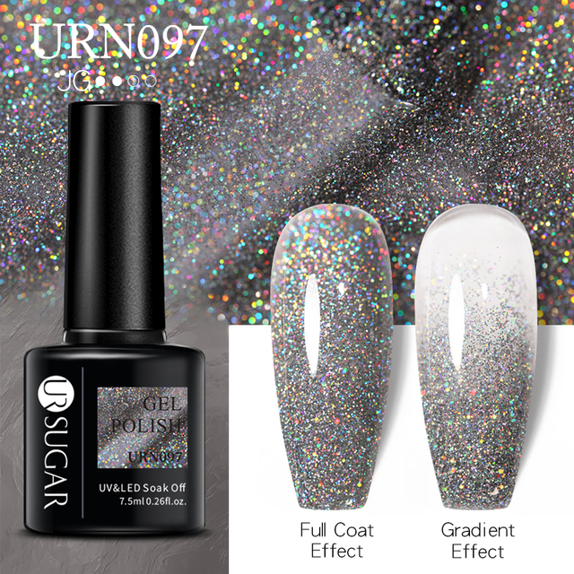 UR SUGAR Glitter Nail Gel Polish Color Glitter Sequins Shiny Gel Base Long Lasting Nail Art Varnish