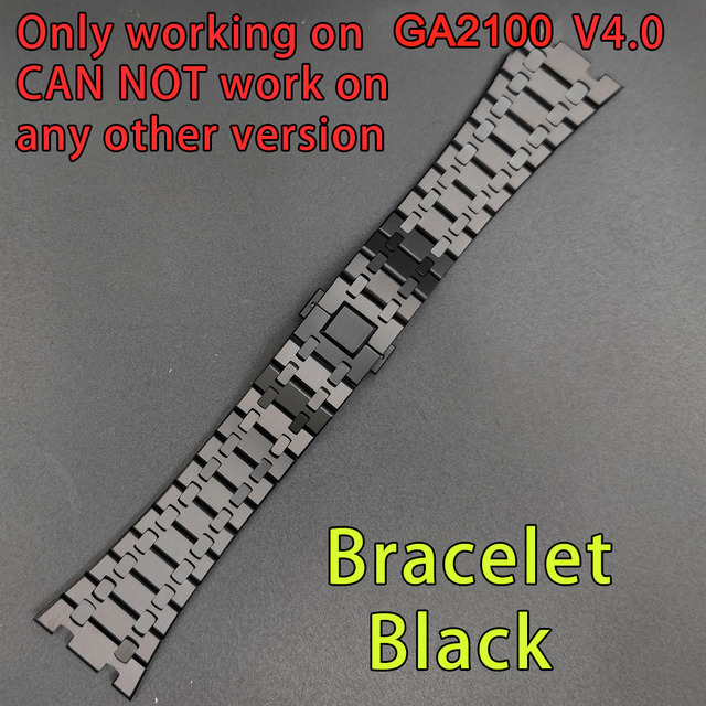 4th Gen GA2100 MOD Metal Case For GA2110 Watch Band Bezel Rubber Strap Stainless Steel Bezel Watch Band + Case With Tools