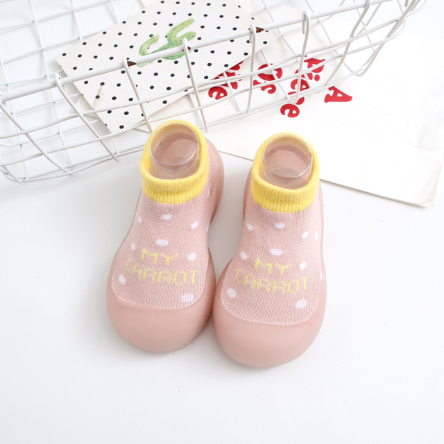 Children Anti-Slip Shoes Newborn Baby Girl Cotton Non-Slip Floor Socks Baby Boy Rubber Sole Cartoon Indoor Socks Infant Shoes