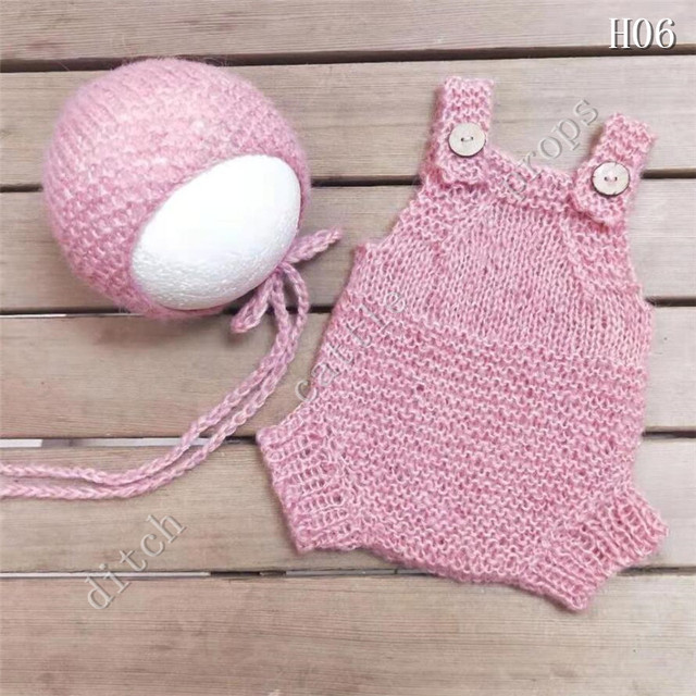 Newborn photography props, pants, hats, mohair woven props, newborn photography clothes