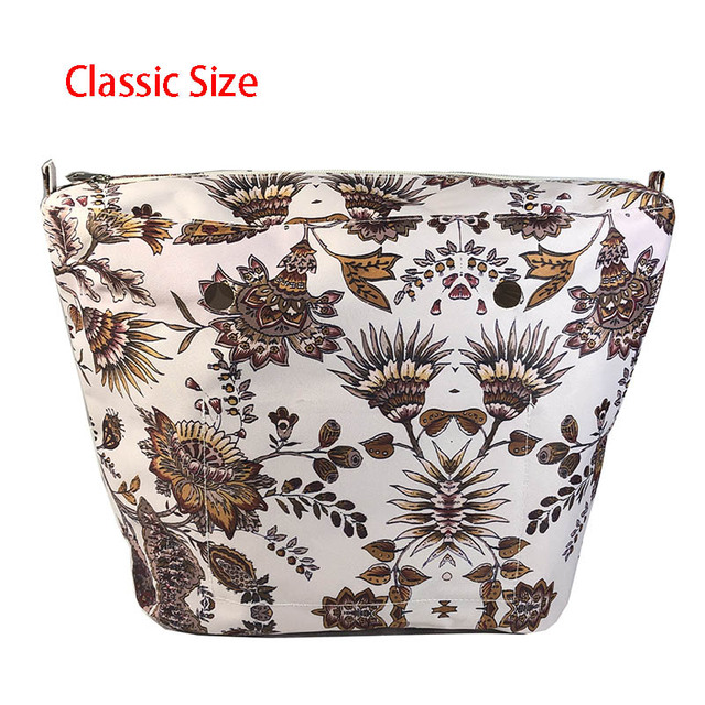 Floral trim waterproof inner insert, classic small inner pocket, handbags accessory