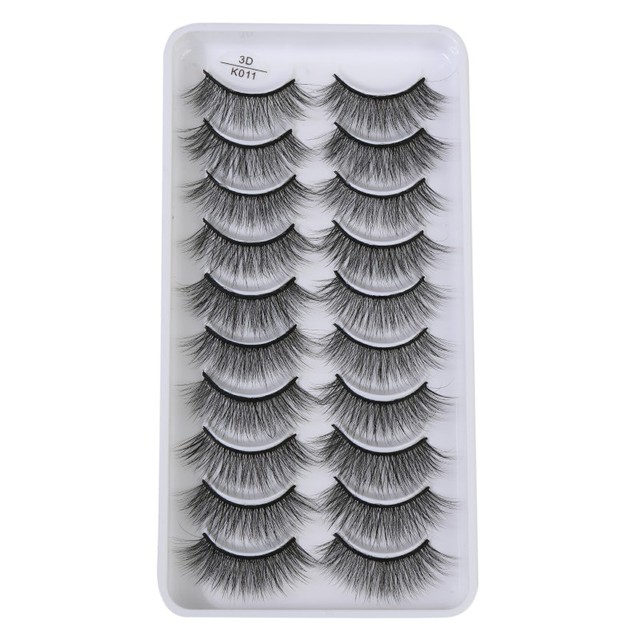 QUXINHAO wholesale 10 pairs lashes eyelashes cilios 3d mink lashes mink eyelashes wholesale false eyelashes maquiagem