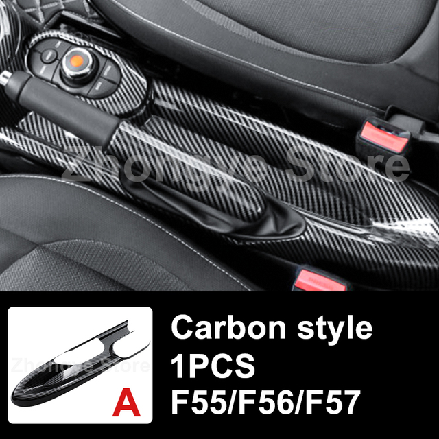 Modified Style Carbon Fiber Car Interior Stickers For Mini One Cooper S JCW Clubman F54 F55 F56 F57 F60 Countryman Accessories