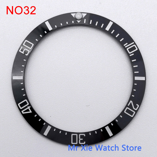 38mm watch strap high quality ceramic bezel insert for 40mm watch case accessories inner diameter 30.5mm