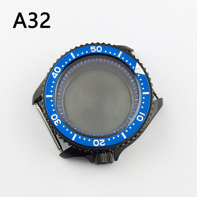 41.5mm NH35 NH36 case, watch accessories, stainless steel plated sapphire glass suitable for NH35 NH36 movement