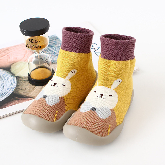 Baby Boy Girl Shoes Autumn Winter Spring Infant Nonslip Sock Baby Soft Rubber Sole Sock Toddler Shoes Anti-slip Floor Socks Shoes