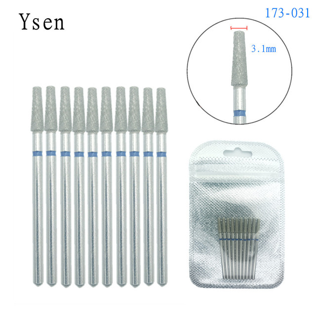 10pcsSet Diamond Nail Drill Bit Artery Electric Cutters For Pedicure Manicure Files Cuticle Burr Nail Tools Accessories