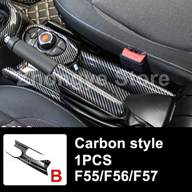 Modified Style Carbon Fiber Car Interior Stickers For Mini One Cooper S JCW Clubman F54 F55 F56 F57 F60 Countryman Accessories