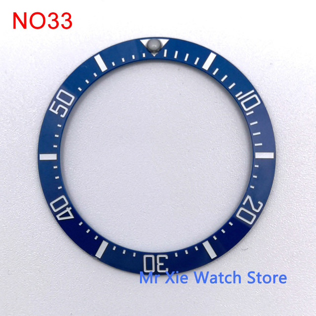 38mm watch strap high quality ceramic bezel insert for 40mm watch case accessories inner diameter 30.5mm