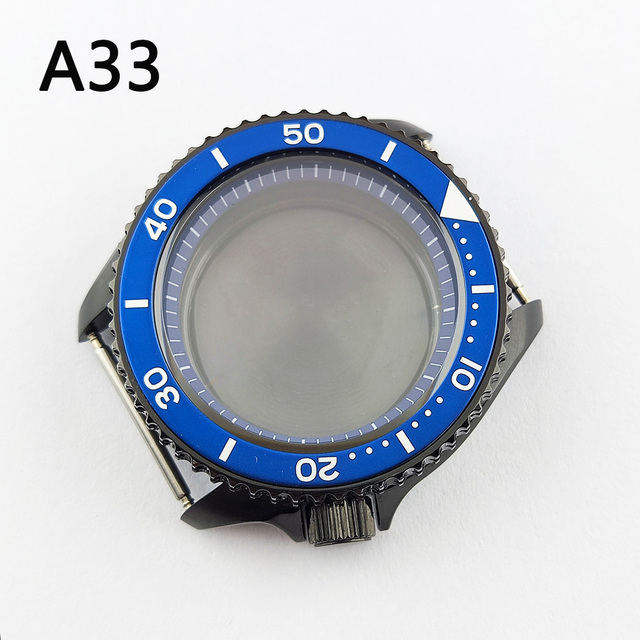 41.5mm NH35 NH36 case, watch accessories, stainless steel plated sapphire glass suitable for NH35 NH36 movement