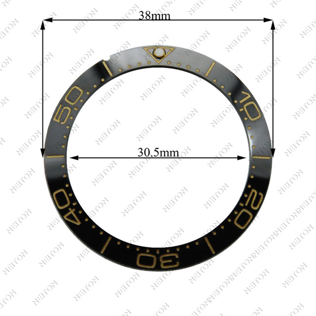 Corgeut 38mm Ceramic Bezel Insert For 40mm Mens Watch Watches Replace Accessories Watch Face Watch Bezel Inserts Different