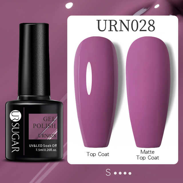 UR SUGAR 7.5ml Nude Pink Gel Nail Polish Soak Off UV LED Semi Permanent Gel Varnish All For Nails Art Design Manicure