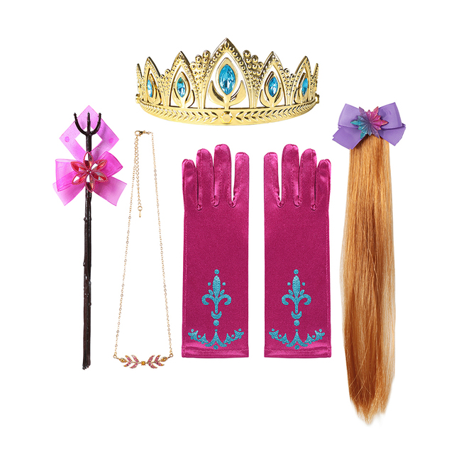 Elsa Mermaid Anna Wigs Princess Cosplay Accessory Unicorn Snow White Descendant of Moana Heandband Hair Accessories