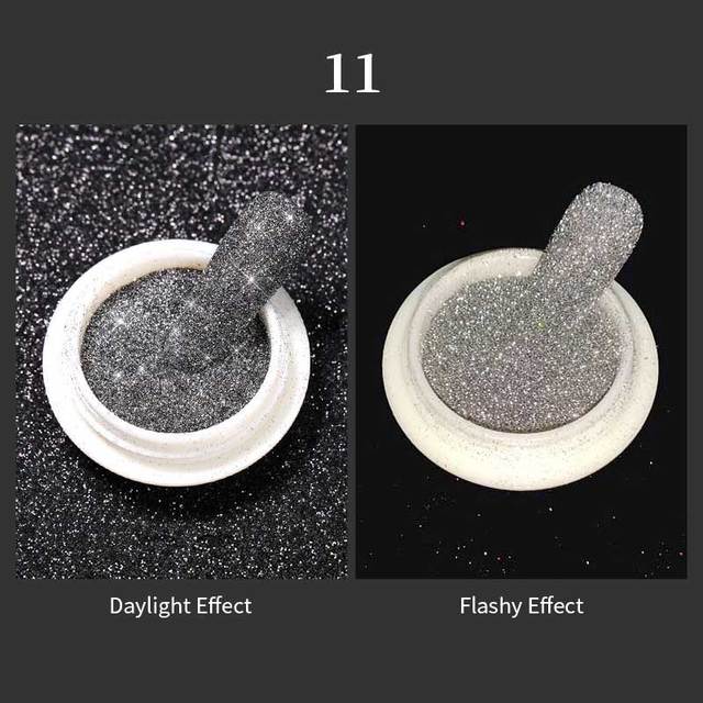 Born Pretty Reflective Glitter Powder Bright Light Shining Nail Chrome Pigment Dust Powder Nail Decoration for Gel Polish