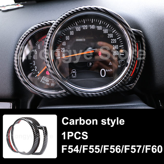 Modified Style Carbon Fiber Car Interior Stickers For Mini One Cooper S JCW Clubman F54 F55 F56 F57 F60 Countryman Accessories