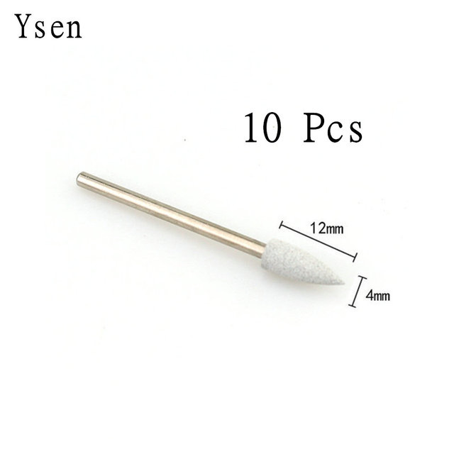 10pcs/set Silicone Rubber Polisher Grinding Head 2.35mm Shank Nail Bits Nail Electric Manicure Drill Machine Accessory