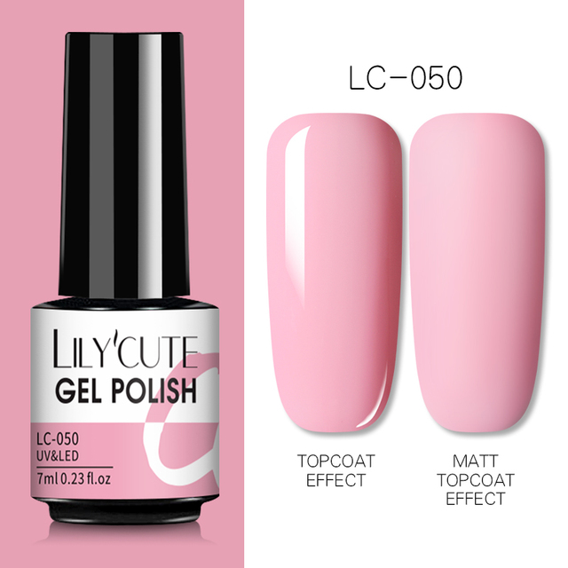 LILYCUTE 7ml UV Nail Gel Polish Autumn Winter Color Semi Permanent Matte Top Coat Necessary Soak Off UV LED Nail Art Gel Varnish