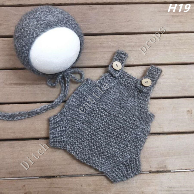 Newborn photography props, pants, hats, mohair woven props, newborn photography clothes