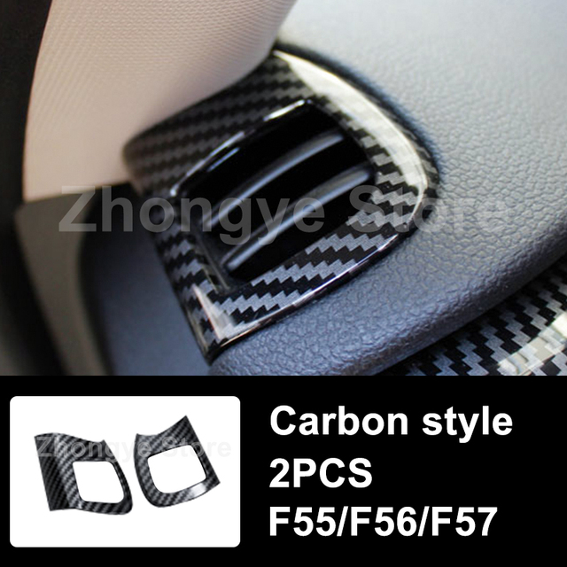 Modified Style Carbon Fiber Car Interior Stickers For Mini One Cooper S JCW Clubman F54 F55 F56 F57 F60 Countryman Accessories