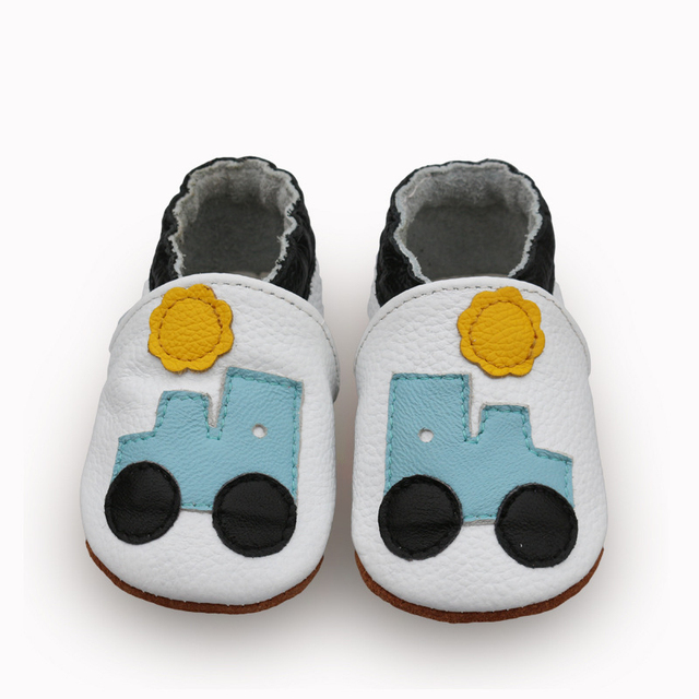 Unisex Infant Baby Shoes Toddler Toddler Baby Soft Soled Cowhide Bottom Skid-Proof Boys Girls Animal First Walkers 0-24 Month