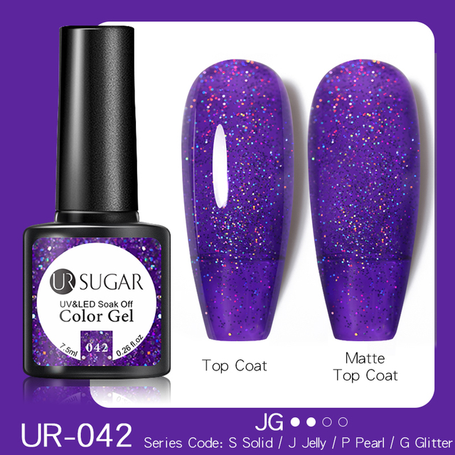 UR SUGAR 7.5ml Disco Reflective Cat Magnetic Gel Nail Polish Auroras Iridescent Glitter Sequins Soak Off Nails Art UV Varnish