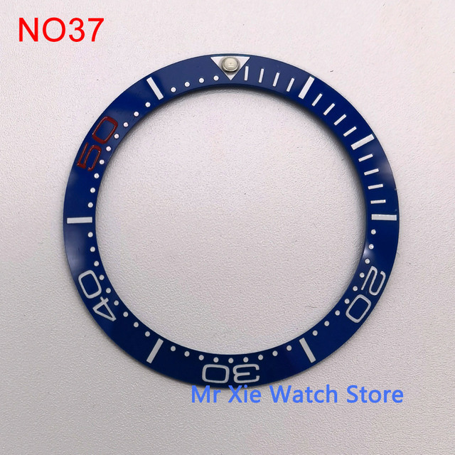 38mm watch strap high quality ceramic bezel insert for 40mm watch case accessories inner diameter 30.5mm