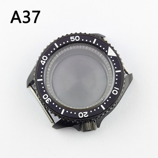 41.5mm NH35 NH36 case, watch accessories, stainless steel plated sapphire glass suitable for NH35 NH36 movement