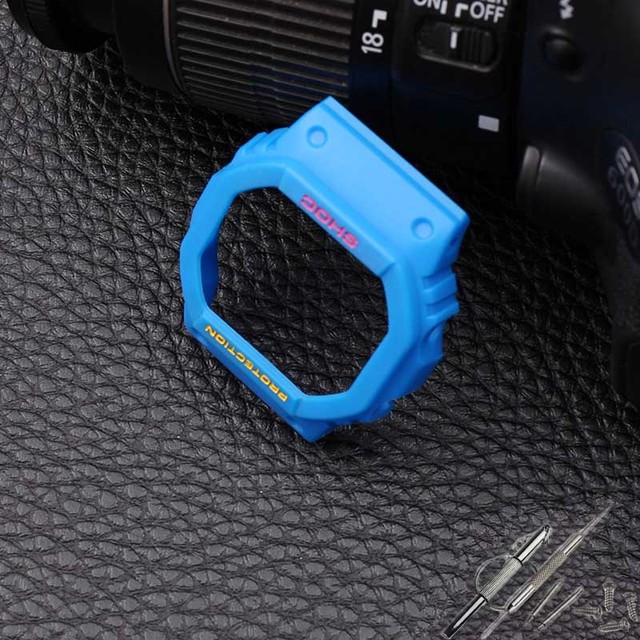 Watch Accessories Resin Strap 16mm For Casio G-SHOCK DW5600 5700 GW5035 5000 Transparent Silicone Men's And Women's Sports Band