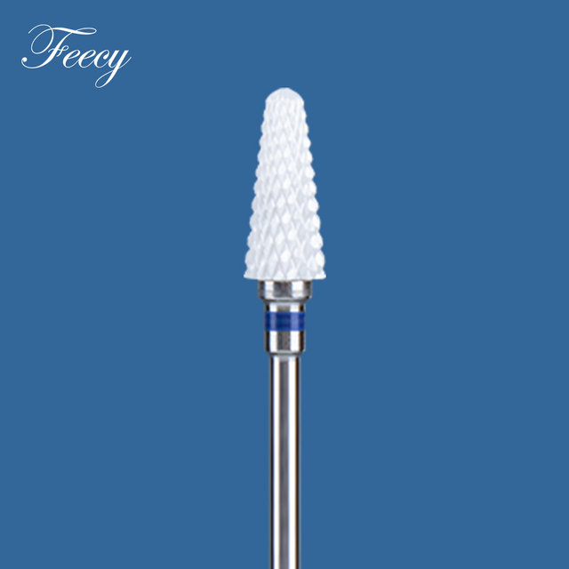 1pc Diamond Ceramic Milling Cutter For Manicure Nail Drill Bits For Gel Cuticle Burrs Remove Pedicure Nail File 3/32 Mill Tool