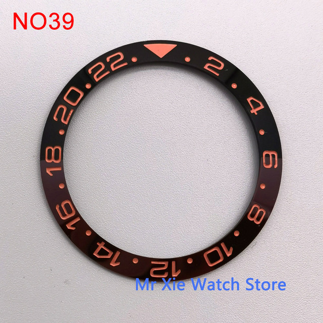 38mm watch strap high quality ceramic bezel insert for 40mm watch case accessories inner diameter 30.5mm