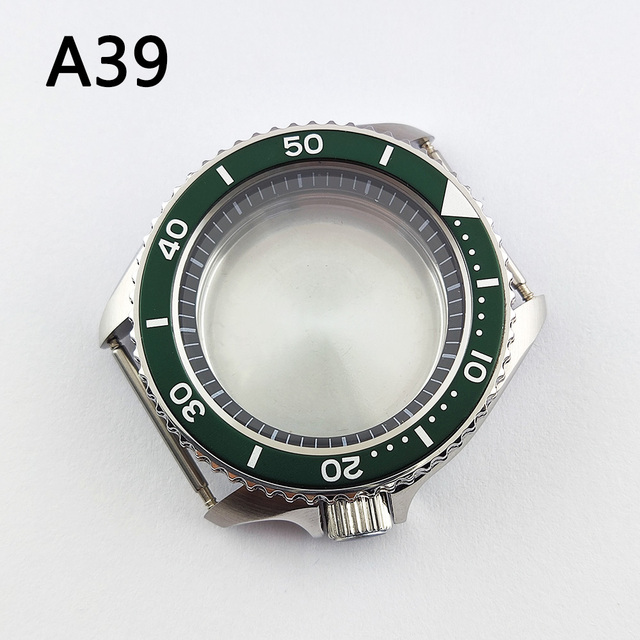 41.5mm NH35 NH36 case, watch accessories, stainless steel plated sapphire glass suitable for NH35 NH36 movement