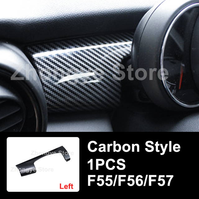 Modified Style Carbon Fiber Car Interior Stickers For Mini One Cooper S JCW Clubman F54 F55 F56 F57 F60 Countryman Accessories