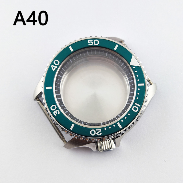 41.5mm NH35 NH36 case, watch accessories, stainless steel plated sapphire glass suitable for NH35 NH36 movement