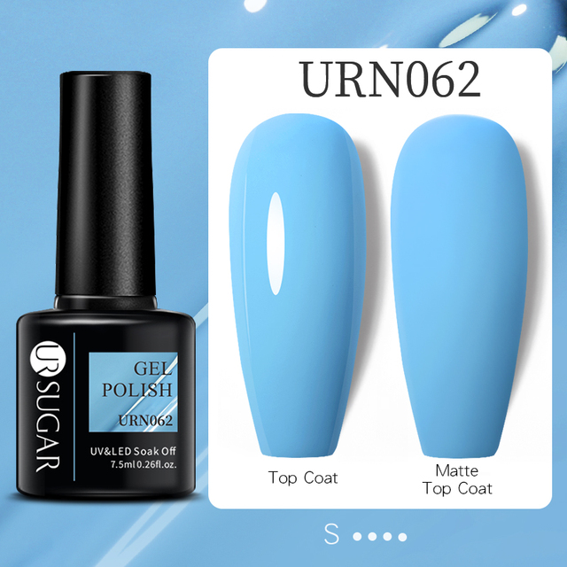 ur sugar 7.5ml luminous gel nail polish glow in the dark color semi permanent soak off uv varnish gel fluorescent nails art