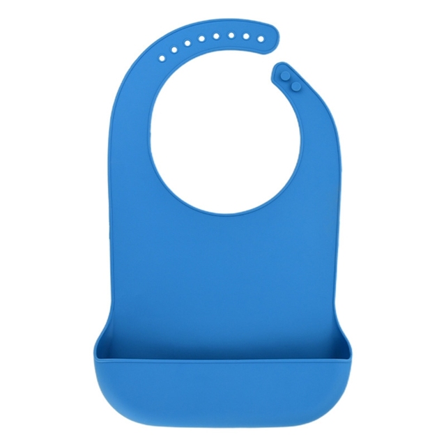 1pc Large Waterproof Anti-Oil Adult Mealtime Bib Silicone Clothes Clothes Protector Senior Citizens Aid Aprons