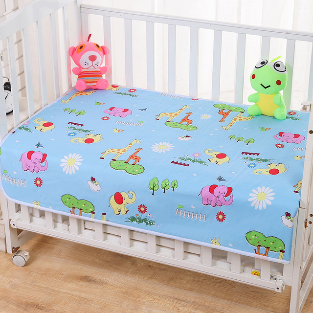 Waterproof Bed Sheet Baby Urine Changing Mat Cotton Reusable Infant Changing Diaper Mattress Cover Washable Newborn Crib Nappy Mattress