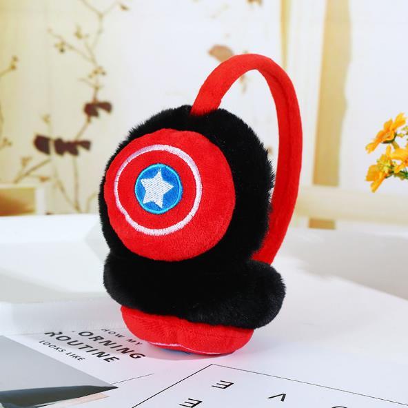 Winter Plush Earmuffs For Baby Boys Girls Cute Cartoon Warm Spider Earmuffs For Kids Over 4 Years Old