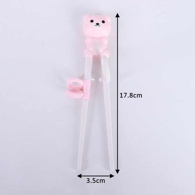 Baby Learning Chopsticks Cartoon Animal Beginner Chopsticks Portable ABS Silicone Children's Tableware Kids Training Auxiliary