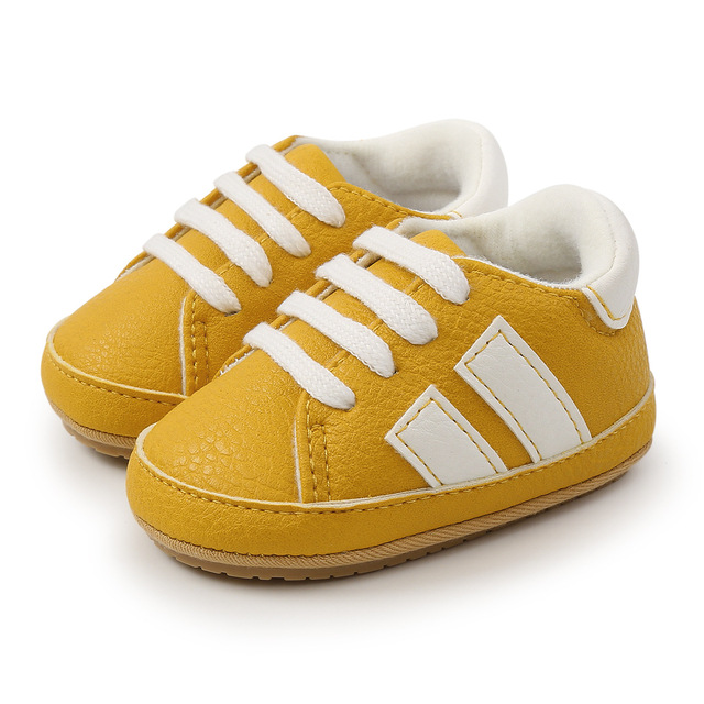 Newborn Baby Shoes Classic Leather Strap Boys Girls Multicolor Rubber Sole Infant Anti-slip First Walkers Shoes