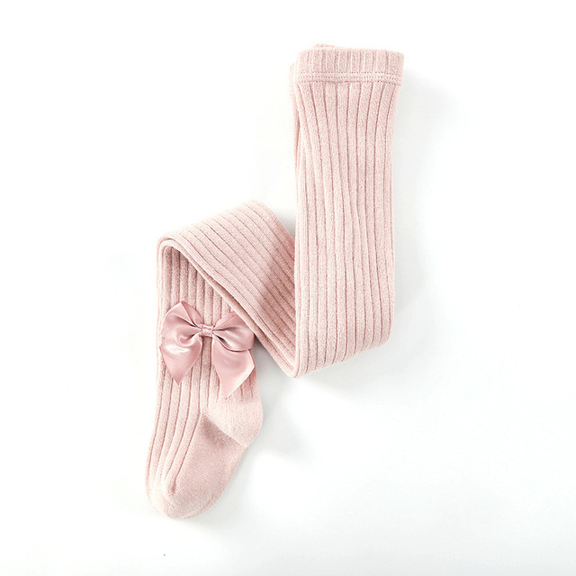 Baby Girls Pantyhose Cute Winter Clothes For Girls Bow Tie Breathable Cotton Socks Knitted Baby Socks 1-8T