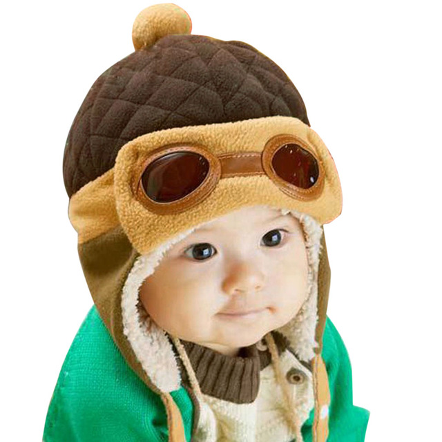 Baby Warm Toy Hats Winter Hats Toddler Boys Girls Pilot Hats Hooded Cap Winter Warm Hat Party Hats