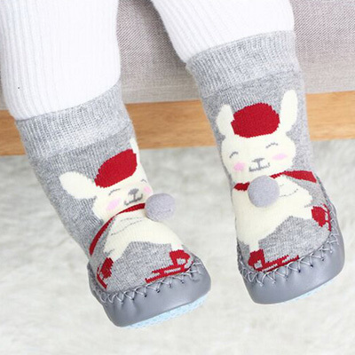 baby indoor sock baby shoes newborn boy socks winter thick terry cotton baby girl sock with rubber soles infant animal sock