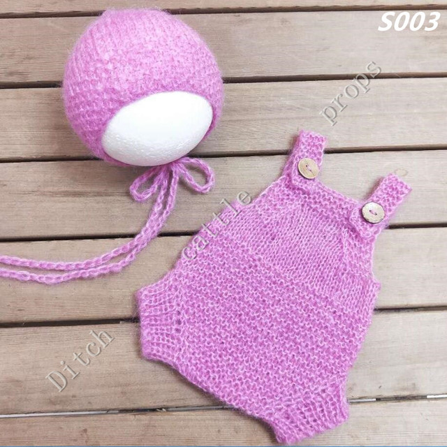 Newborn photography props, pants, hats, mohair woven props, newborn photography clothes